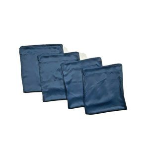 4 Pc Set Navy Blue Curtains Drapes Panels 84"